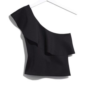 Express Karlie Kloss one shoulder shirt